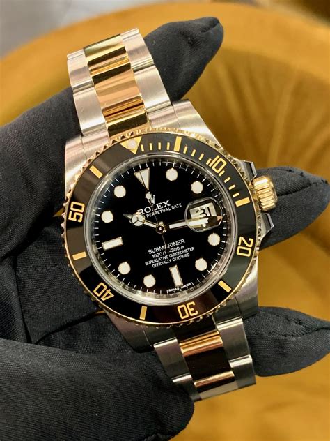 Rolex gold and stainless submariner